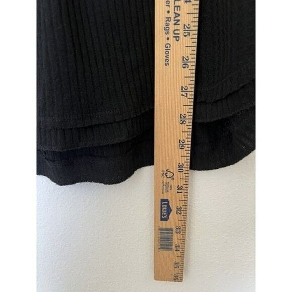 NWT Waffle Henley Top SMALL BLACK - Picture 9 of 12